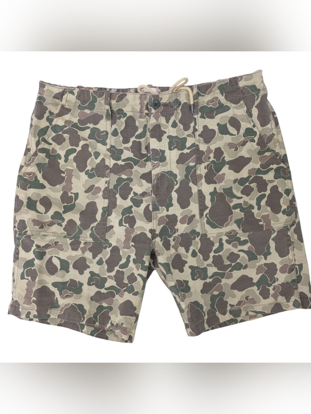Flint And Tinder Mens Duck Camo Canvas Shorts Size 36